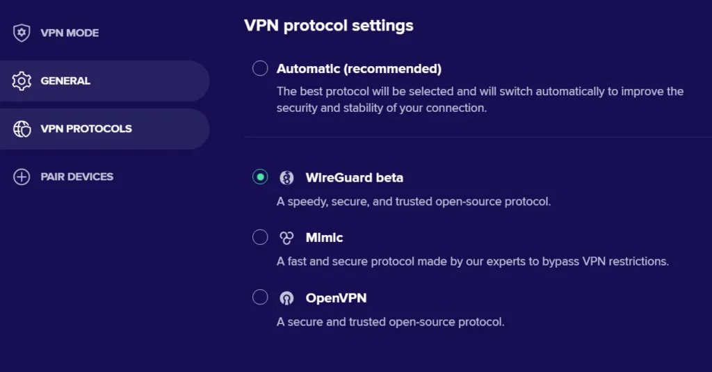 avast secureline vpn protocols