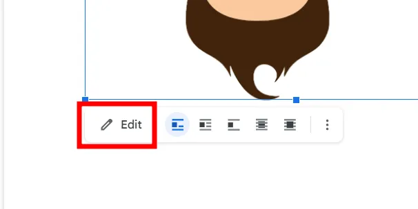 image edit shortcut
