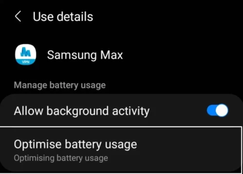 samsung max vpn settings