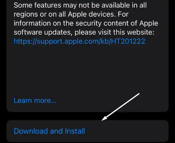 install update software iOS
